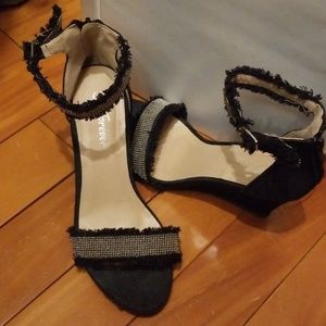 Jean bling wedge. Size 6